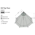 Cort 3-4 Persoane DD Hammocks Tipi Olive Green Cort 3-4 Persoane DD Hammocks Tipi Olive Green