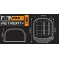 Cort Fox Retreat+ 2 Man Fishing Bivvy, 370x335x185cm