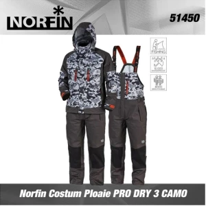 Costum Ploaie Norfin PRO DRY 3 CAMO, Marime XL