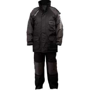 Costum Quantum Kids Winter Suit, Black Grey, Marimea 152