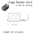 Momitor Orange Cage Feeder 2in1 InLine DF85010 50gr Bulk Momitor Orange Cage Feeder 2in1 InLine DF85010 50gr Bulk