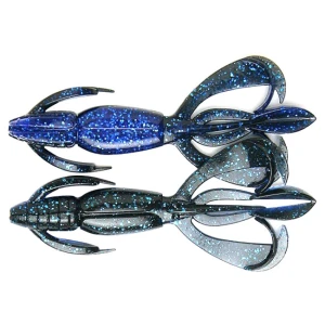 Creatura Keitech Crazy Flapper, Black Blue 413, 7.1cm, 8buc/plic Creatura Keitech Crazy Flapper, Black Blue 413, 7.1cm, 8buc/plic
