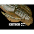 Creatura Keitech Crazy Flapper, Electric Junebug 408, 7.1cm, 8buc/plic