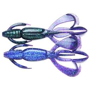 Creatura Keitech Crazy Flapper, Electric Junebug 408, 9.1cm, 7buc/plic