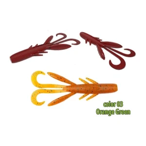 Shad Biwaa Ultra Hog 10 cm culoare Orange Green Shad Biwaa Ultra Hog 10 cm culoare Orange Green