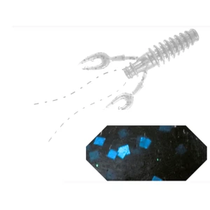 VIBER CRAW COLMIC 3.5" 8.9cm BLACK BLU FLK