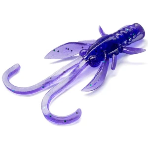 Creatura FISHUP Baffi Fly, 3.8cm, Dark Violet Peacock & Silver, 10buc/pac