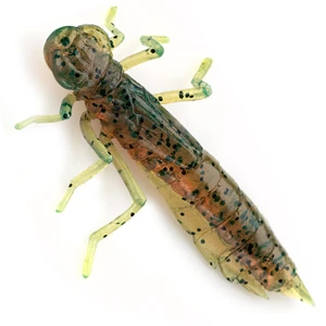 Creatura FISHUP Dragonfly, 2cm, Motor Oil Pepper, 12buc/pac