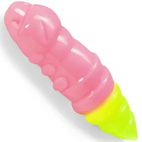 Creatura Fishup Trout Series Pupa Cheese, 3.2cm, Bubble Gum Hot Chartreuse, 10buc/pac