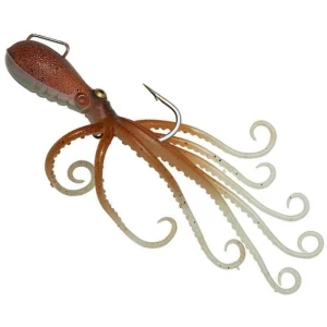 Creatura SAVAGE GEAR 3D Octopus, Brown Glow, 70g, 15cm, 1buc/pac