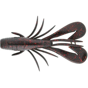 Creatura Sakura Zarigani Craw, 112 Black Red Glitter, 78mm, 6.3g, 6buc/pac