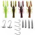 Set Creaturi SAVAGE GEAR 3D Crayfish, Mixed Colors, 6.7cm, 30buc/pac