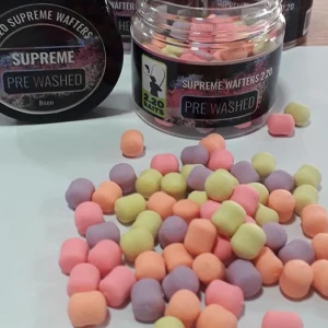Wafter 2.20 Baits Supreme Pre Washed 8mm 50ml/borcan Wafter 2.20 Baits Supreme Pre Washed 8mm 50ml/borcan