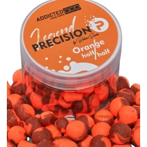 Boilies ADDICTED Carp Baits Precision Legend Half & Half, Orange, 15mm, 80g