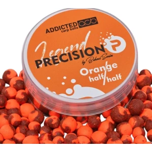 Boilies ADDICTED Carp Baits Precision Legend Half & Half, Orange, 8-10mm, 40g