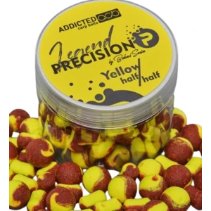 Boilies ADDICTED Carp Baits Precision Legend Half & Half, Yellow, 15mm, 80g Boilies ADDICTED Carp Baits Precision Legend Half & Half, Yellow, 15mm, 80g