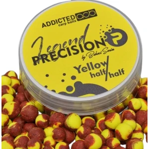 Boilies ADDICTED Carp Baits Precision Legend Half & Half, Yellow, 8-10mm, 40g