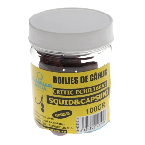 Boilies Claumar Fishmeal De Carlig Critic Echilibrat Squid&Capsuni 100gr