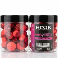 Boilies Critic Echilibrat Hookbaits Fifty-fifty, Squid&plum, 16/20mm, 250ml
