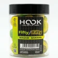 Boilies Critic Echilibrat HOOKBAITS Fifty-Fifty, Wasabi Banana, 16/20mm, 250ml