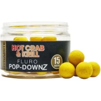 Boilies Dynamite Hot Crab & Krill Pop-downz, 15mm, 80g