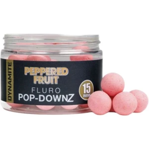 Boilies DYNAMITE Peppered Fruit Pop-DownZ, 15mm, 80g
