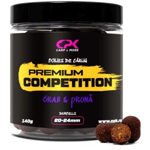 Boilies De Carlig CPK Premium Competition Dumbells, Crab-Pruna, 20-24mm, 140g Boilies De Carlig CPK Premium Competition Dumbells, Crab-Pruna, 20-24mm, 140g