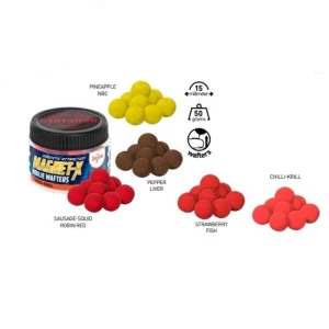 Carp Zoom BOILIE WAFTERS MAGNET-X 15mm 50gr Strwberry-Fish Carp Zoom BOILIE WAFTERS MAGNET-X 15mm 50gr Strwberry-Fish