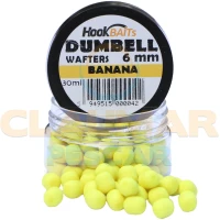 Critic Echilibrat Hook Baits Dumbell Wafters, Banana, 6mm, 15ml Critic Echilibrat Hook Baits Dumbell Wafters, Banana, 6mm, 15ml