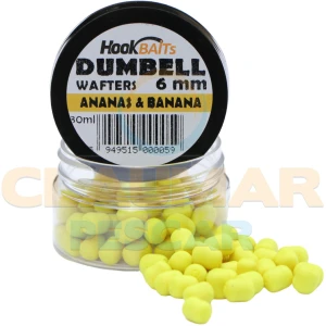 Critic Echilibrat Hook Baits Dumbell Wafters, Banana & Ananas, 6mm, 15ml
