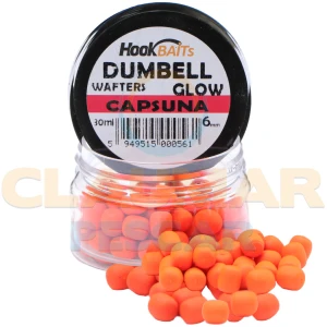 Critic Echilibrat Hook Baits Dumbell Wafters Glow, Capsuna, 6mm, 30ml