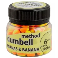 Method Dumbell Carp Baits Addicted, Ananas & Banana, 6mm