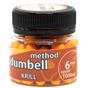 Method Dumbell Carp Baits Addicted, Krill, Portocaliu, 6mm