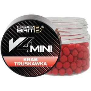 Mini Wafter FEEDER BAIT V4, Rac si Capsuna, 4mm, 25ml