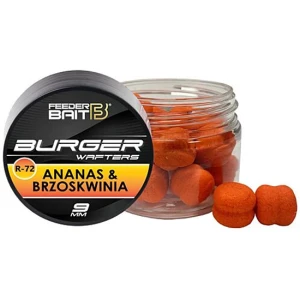 Wafter Feeder Bait Burger, Ananas & Piersica, Portocaliu, 9mm, 25ml Wafter Feeder Bait Burger, Ananas & Piersica, Portocaliu, 9mm, 25ml