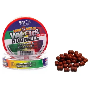Wafter SENZOR Bumbastic Dumbells Pentru Banda, Caramel Tiger, 6-8mm, 25g Wafter SENZOR Bumbastic Dumbells Pentru Banda, Caramel Tiger, 6-8mm, 25g