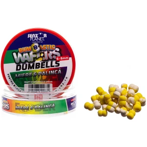 Wafter SENZOR Bumbastic Dumbells Pentru Banda, Miere Palinca, 6-8mm, 25g Wafter SENZOR Bumbastic Dumbells Pentru Banda, Miere Palinca, 6-8mm, 25g
