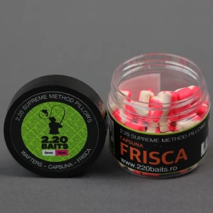 Wafters 2.20 Baits Supreme Pernute, Alb - Roz, Capsuna & Frisca, 6mm, 50ml