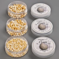 Wafters Addicted Carp Baits Clams Cocos Vanilie, Maroniu Natur & Alb, 3mm, 20g