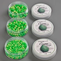 Wafters Addicted Carp Baits Clams Tiger Nuts Porumb, Verde & Verde Pal, 3mm, 20g