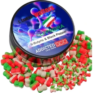 Wafters ADDICTED CARP BAITS Clepsidra Premium, Nbutyric Black Pepper, 8mm, 40ml