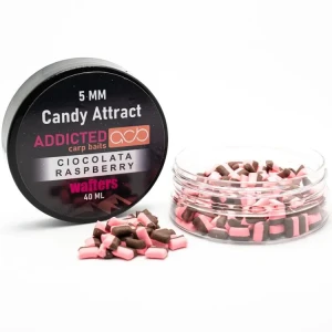 Wafters Addicted Carp Baits Pillow Candy Attract, Ciocolata & Raspberry , Roz / Maro, 5mm, 40ml Wafters Addicted Carp Baits Pillow Candy Attract, Ciocolata & Raspberry , Roz / Maro, 5mm, 40ml