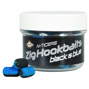 Wafters DYNAMITE BAITS N-Ticers Zig Hookbaits Black Blue, 12x6mm