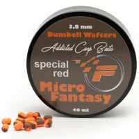 Wafters Dumbell Addicted Carp Baits Fantasy Special Red, 3.8 mm Wafters Dumbell Addicted Carp Baits Fantasy Special Red, 3.8 mm