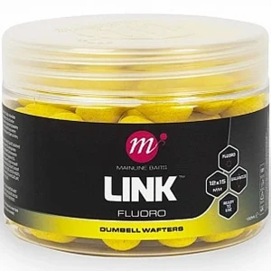 Wafters Dumbell MAINLINE Fluoro Yellow, Link, 12x15mm Wafters Dumbell MAINLINE Fluoro Yellow, Link, 12x15mm