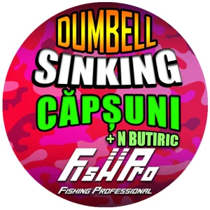 Wafters FISH PRO Dumbell Sinking, Capsuni & N-Butyric, 40g Wafters FISH PRO Dumbell Sinking, Capsuni & N-Butyric, 40g