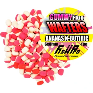 Wafters FISH PRO Gummy Fluo, Alune, 6x8cm, 40g Wafters FISH PRO Gummy Fluo, Alune, 6x8cm, 40g