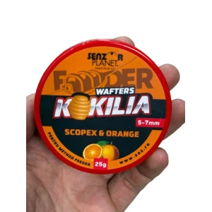 Wafters SENZOR Kokilia, Scopex Orange, 5-7mm, 25g Wafters SENZOR Kokilia, Scopex Orange, 5-7mm, 25g