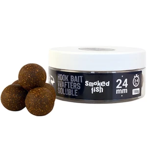 Wafters THE ONE Hook Bait Solubile, 24mm, Black - Smoked Fish Wafters THE ONE Hook Bait Solubile, 24mm, Black - Smoked Fish