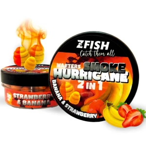 Wafters ZFISH Smoke Hurricane 8-10mm, Strawberry-Banana, 30g(100buc)